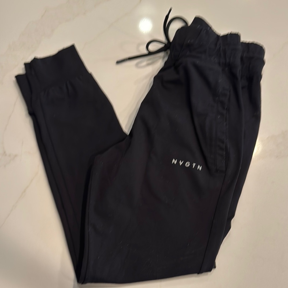 NVGTN Black Joggers with Tapered Fit and Elastic Cuffs